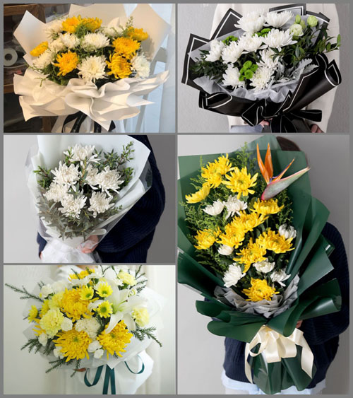 贵州遵义播州区团溪镇生产村白事花束代送
